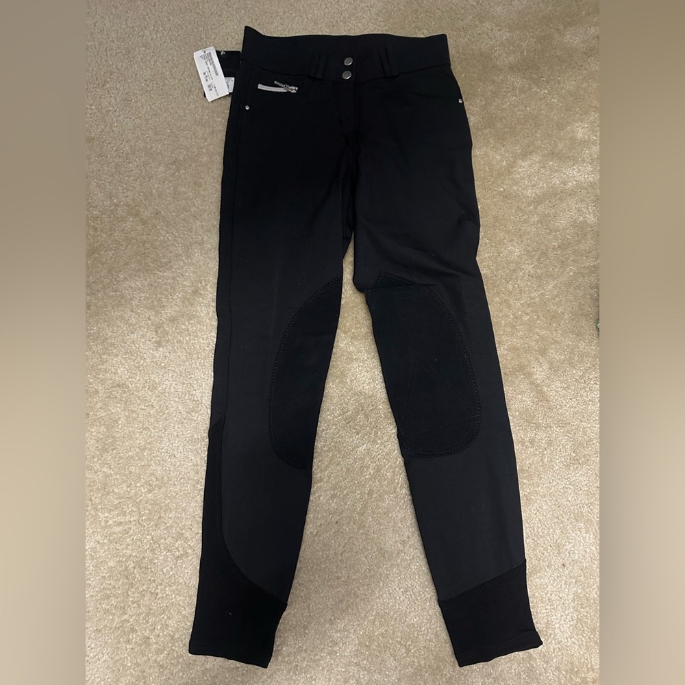 Dover Sadderly Uptown II Kip Breech Black with Silver Zipper